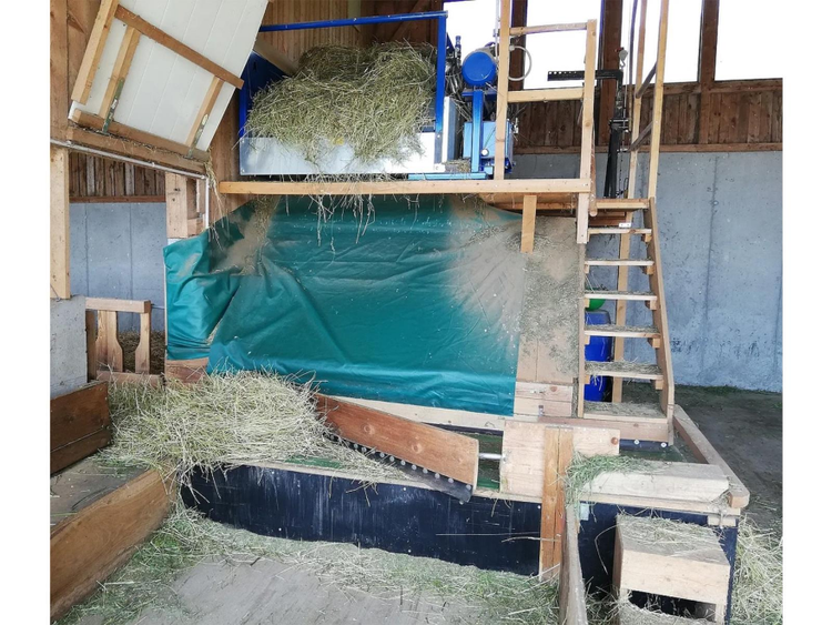 View of the Wöss family's feeding system