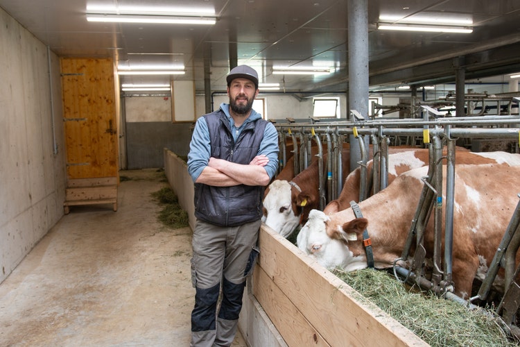 Simon Heim in seinem Stall