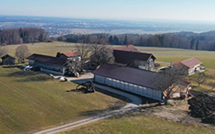Drone picture of the farm Hermann